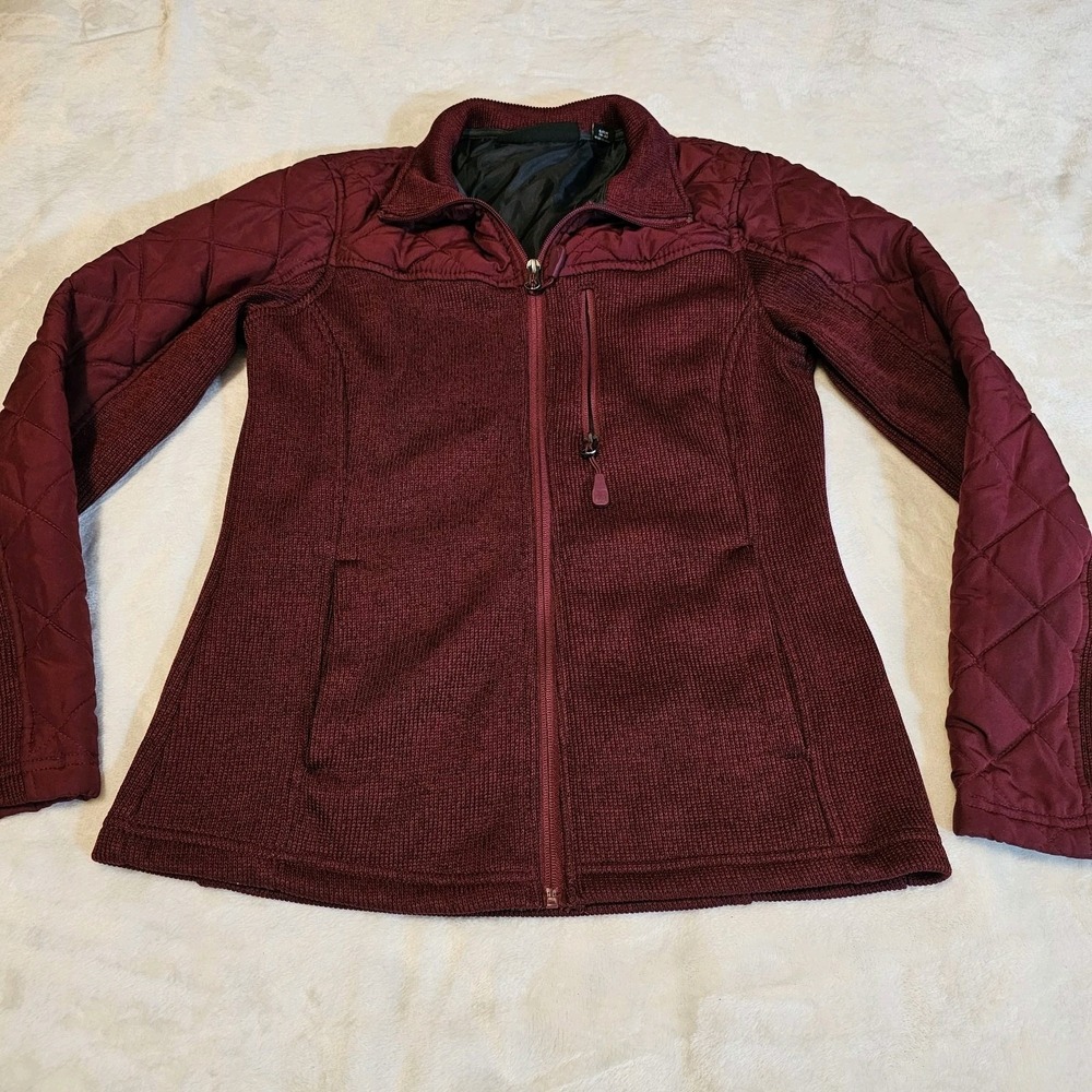 Swiss Tech Women's Hybrid Burgundy Jacket Size Small 4-6 Gently Used - Picture 2 of 10